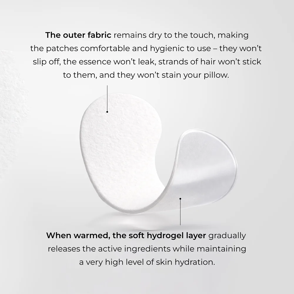 L’biotica Eye Patches Rejuvenating Mjukgörande ögonmask med snigelextrakt 1 st.