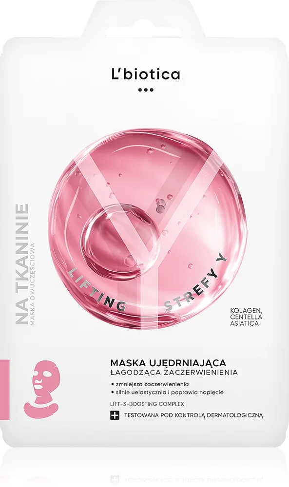 L’biotica Lifting Y Zone Lyftande och åtstramande mask För ansikte och dekolletage 1 st.