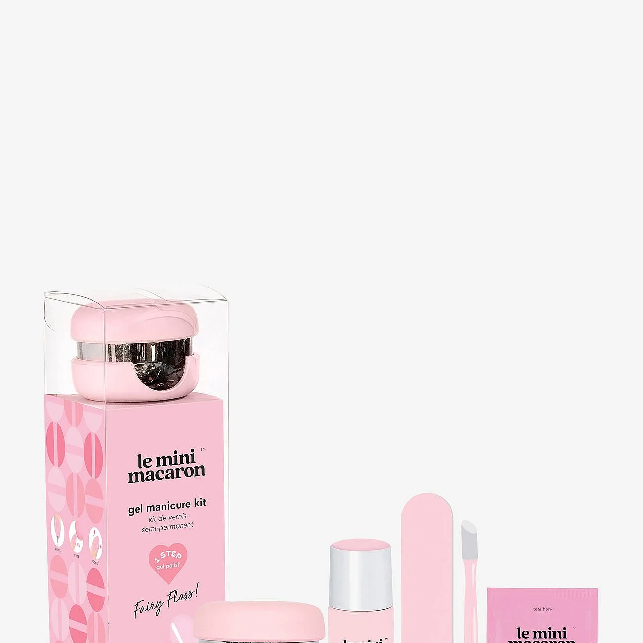 Le Mini Macaron Gel Manicure Kit Fairy Floss 10 ml