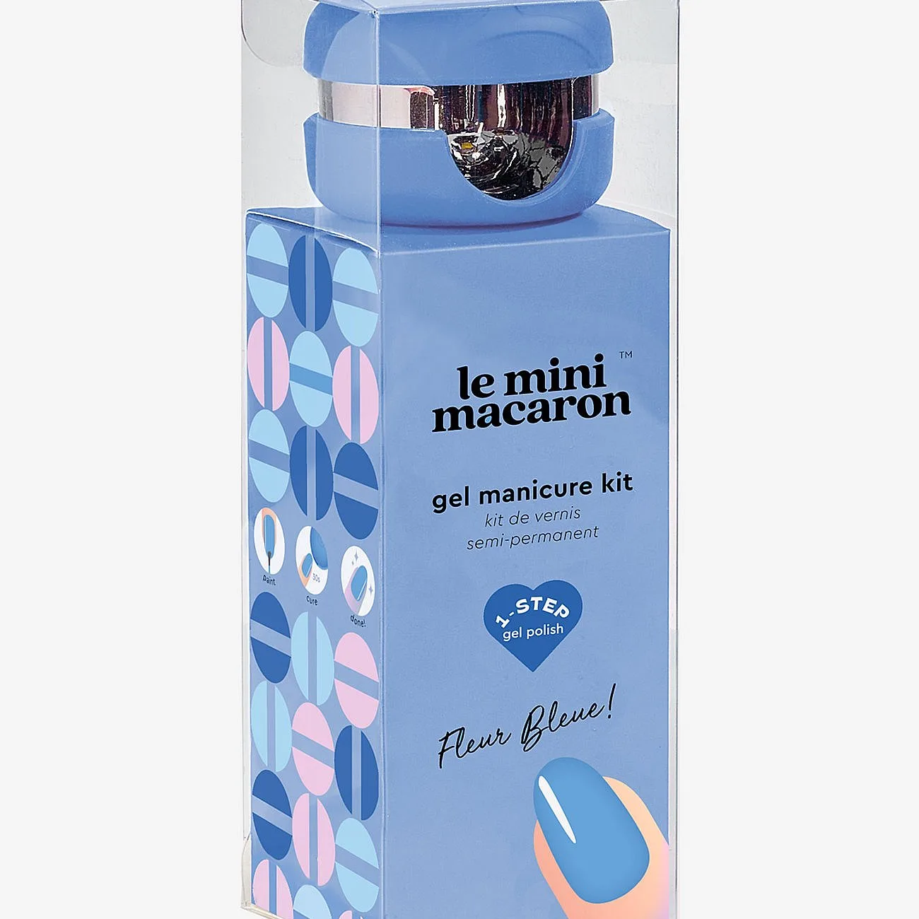 Le Mini Macaron Gel Manicure Kit Fleur Bleue - Blue - ONE SIZE