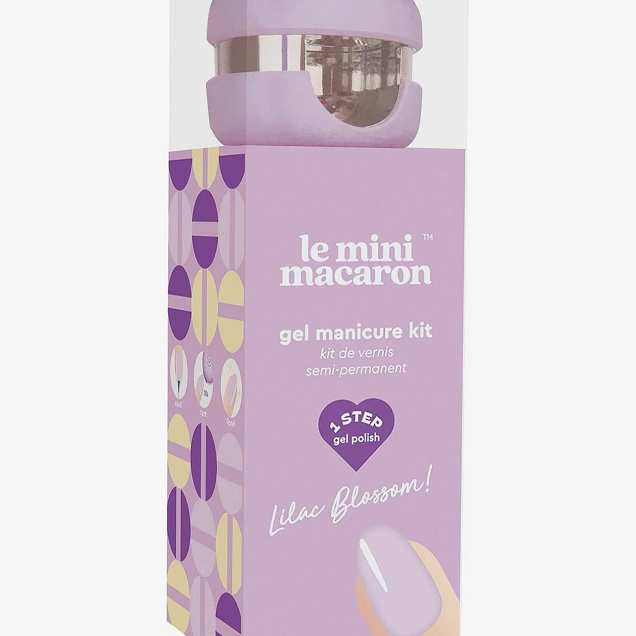 Le Mini Macaron Gel Manicure Kit Lilac Blossom - Purple - ONE SIZE