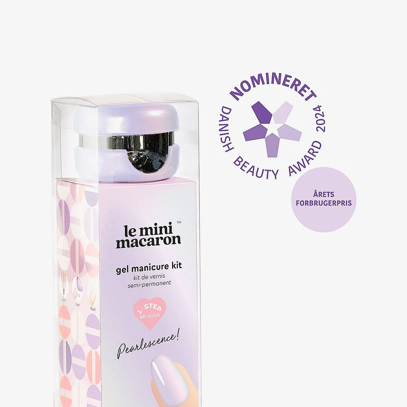 Le Mini Macaron Gel Manicure Kit Pearlescence 5 st