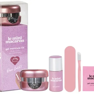 Le Mini Macaron Gel Manicure Kit Rose Gold