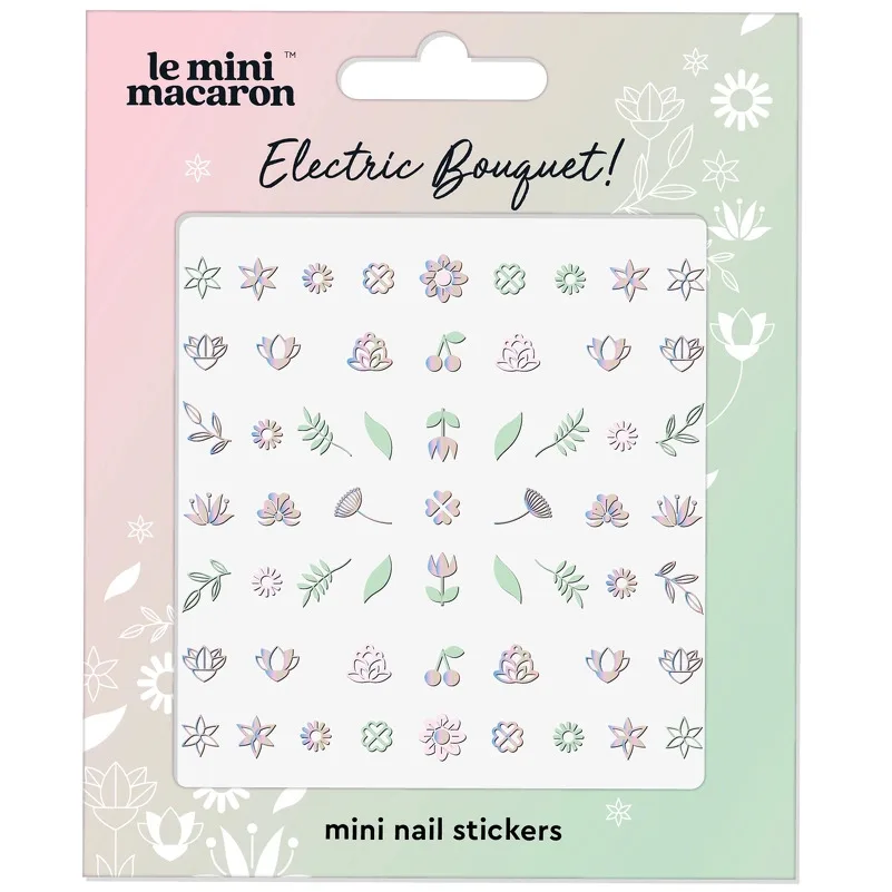 Le Mini Macaron Nail Art Stickers Electric Bouquet