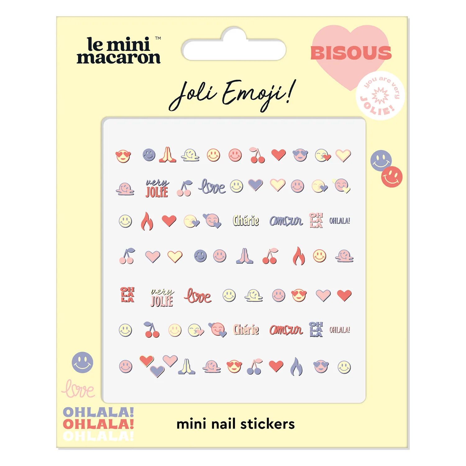Le Mini Macaron Mini Nail Stickers - Multi/patterned - ONE SIZE