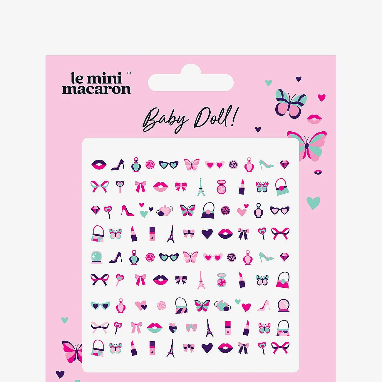 Le Mini Macaron Mini Nail Stickers Baby Doll