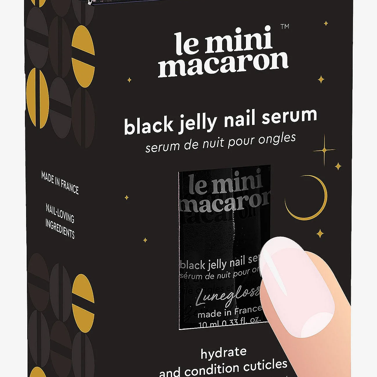 Le Mini Macaron Black Jelly Nail Serum 14 ml