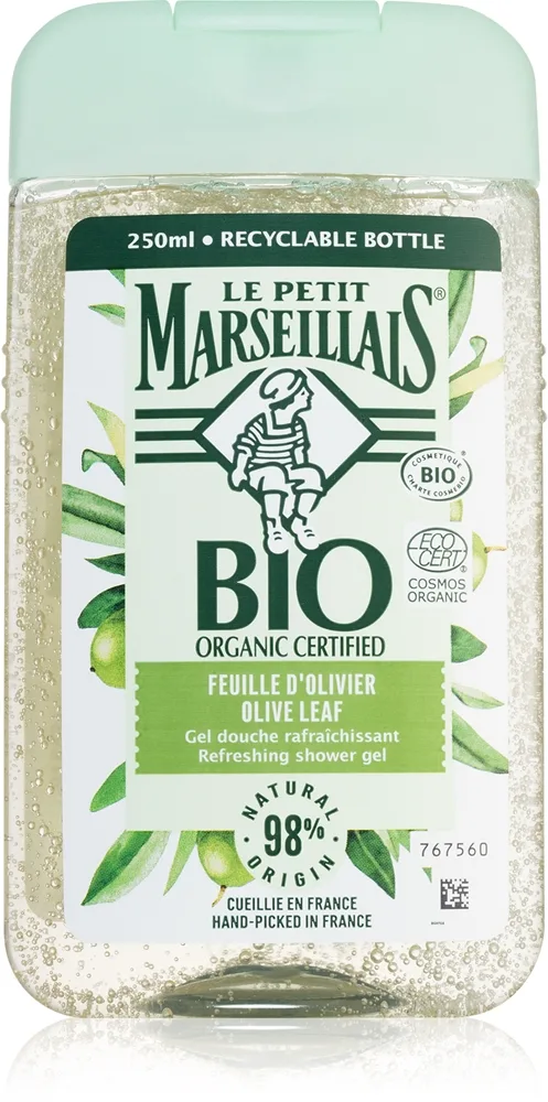 Le Petit Marseillais Bio Olive Leaf Uppfriskande dusch-gel 250 ml