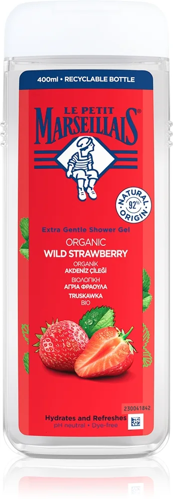 Le Petit Marseillais Organic Wild Strawberry Silkig duschgel 400 ml