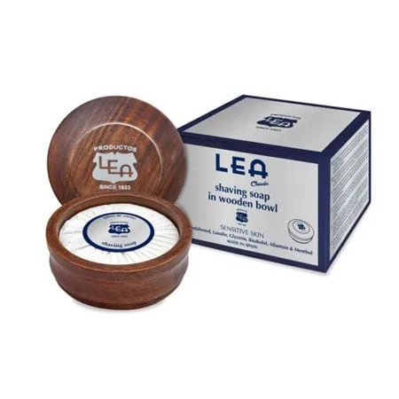 LEA Classic Barbersæbe i træskål - 100 gr.