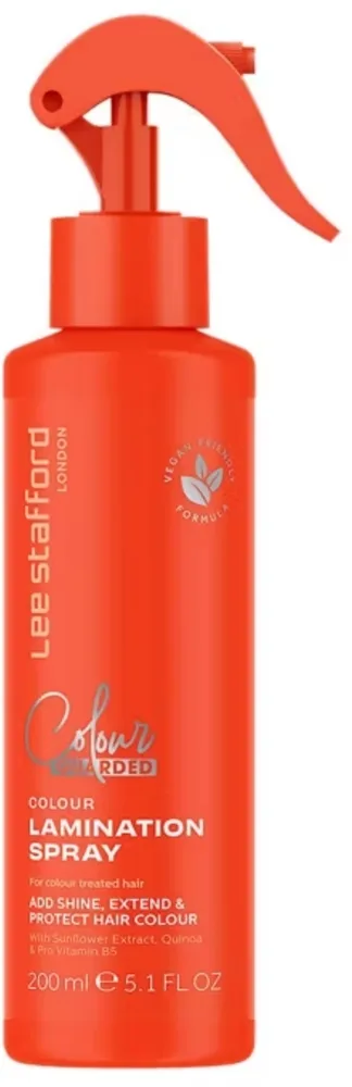 Lee Stafford Colour Guarded Lamination Spray väriä suojaava suihke hiusten kiiltoa ja pehmeyttä lisäävä 200 ml