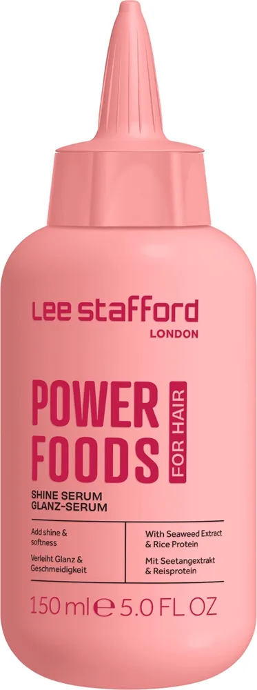 Lee Stafford Powerfoods Shine Treatment seerumi hiusten kiiltoa ja pehmeyttä lisäävä 150 ml