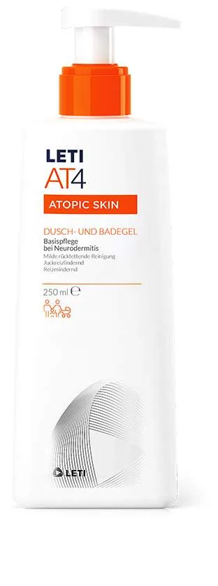 Leti At4 Dusch- und Badegel 250 ml - Für atopische Haut