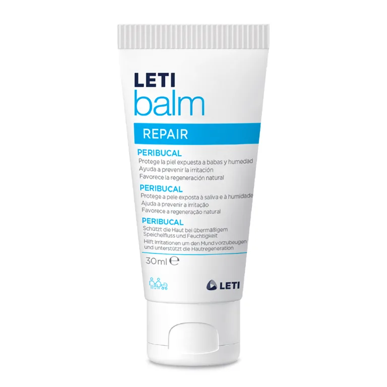 LETI balm Peribucal - Schützende Pflege bei rauer oder strapazierter Haut durch übermäßigen Speichelfluss (Leck- und Schnullerekzem), 30 ml Creme