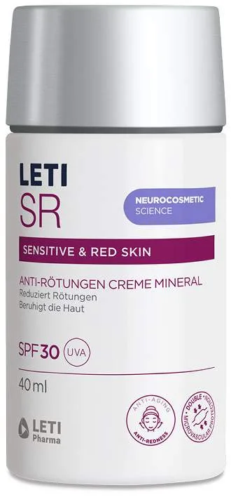 LETI SR Anti-Rötungen Creme Mineral SPF 30 40 ml - Für sensible gerötete Haut