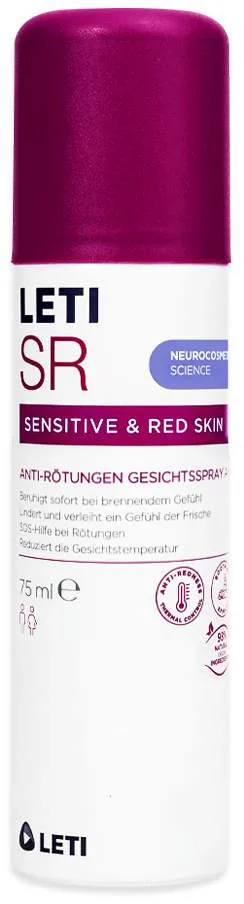 LETI SR Anti Rötungen Gesichtsspray aktiv 75 ml - Zur Gesichtspflege