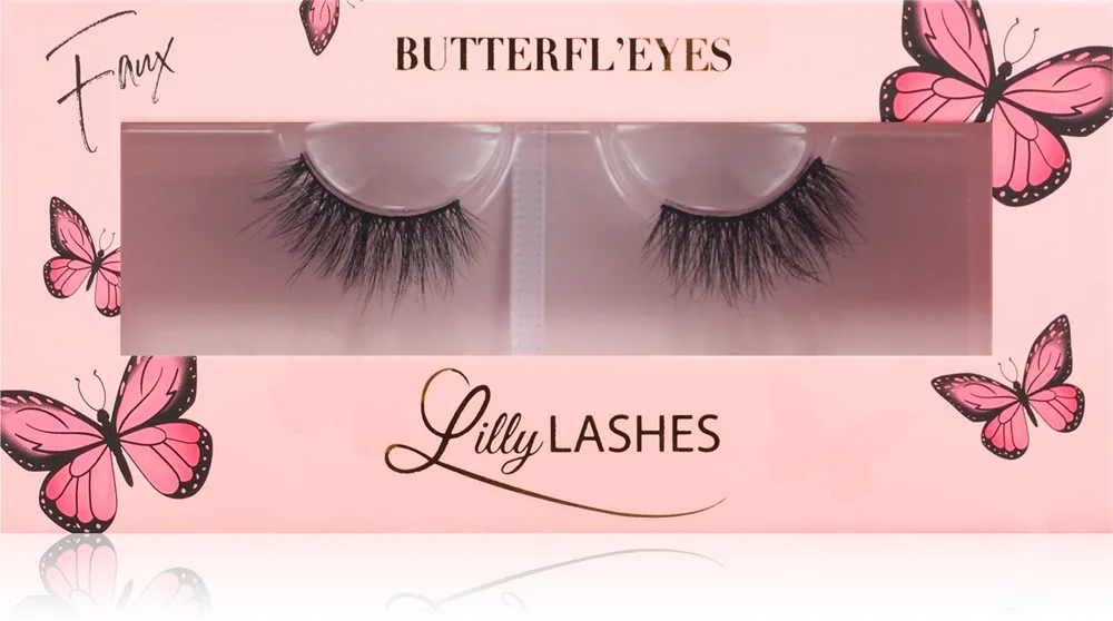 Lilly Lashes Butterfl'eyes Faux Mink Half Lash Falske øjenvipper type Fantasy 1 par