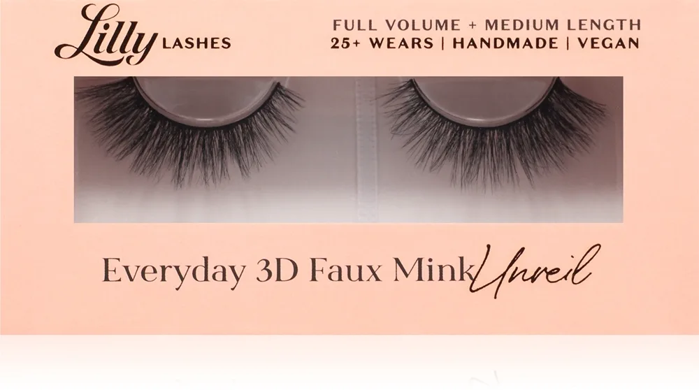 Lilly Lashes Everyday 3D Faux Mink Falske øjenvipper type Stripped Down 1 par