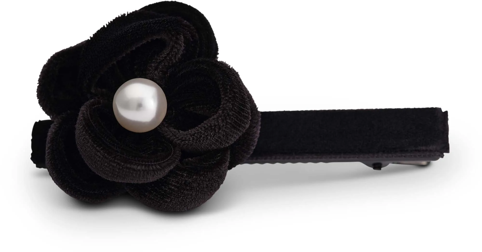 Lily and Rose Coco velvet hair pinn - Black / ivory