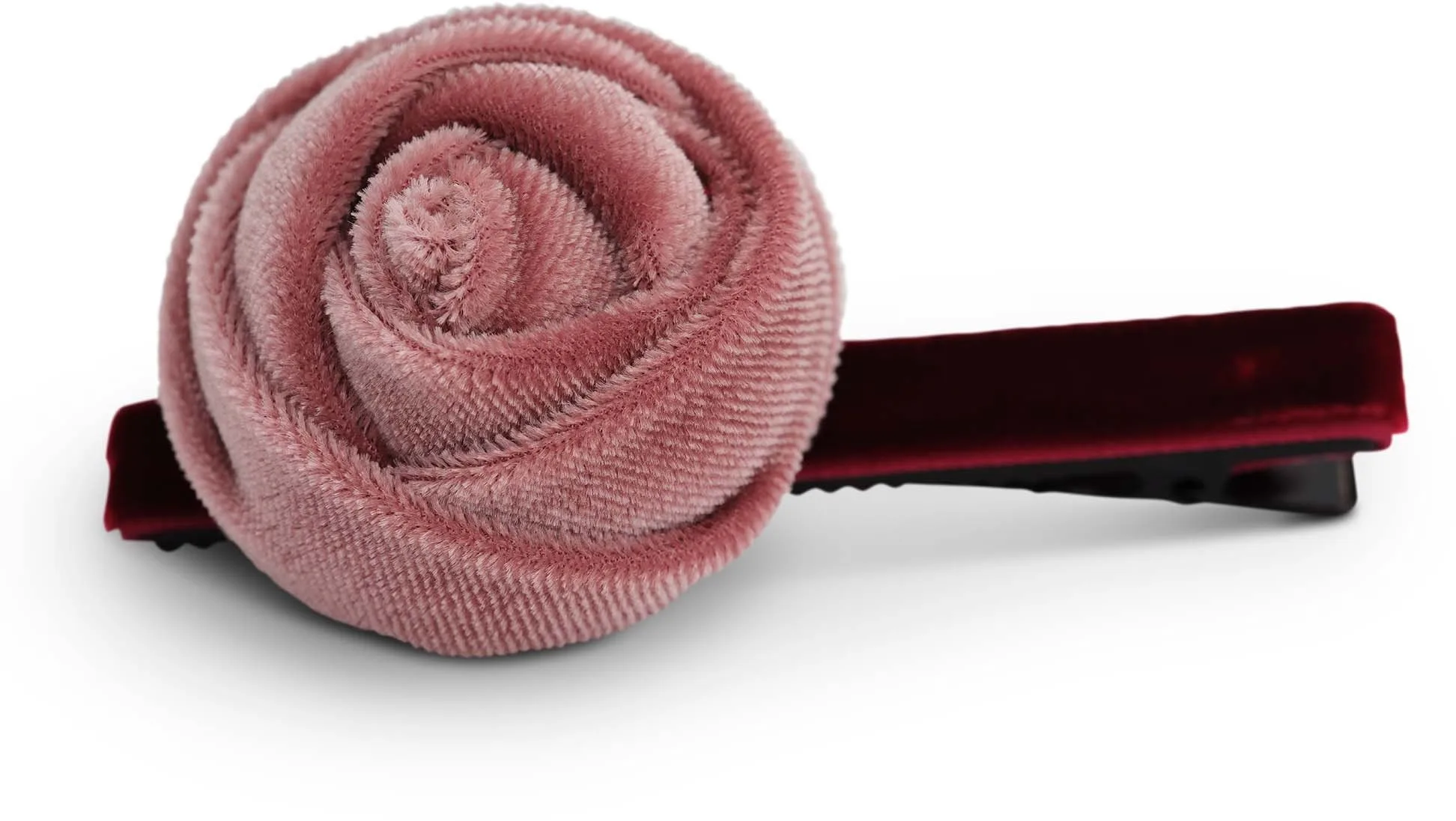 Lily and Rose Velvet rose hair pinn Pink / Amber