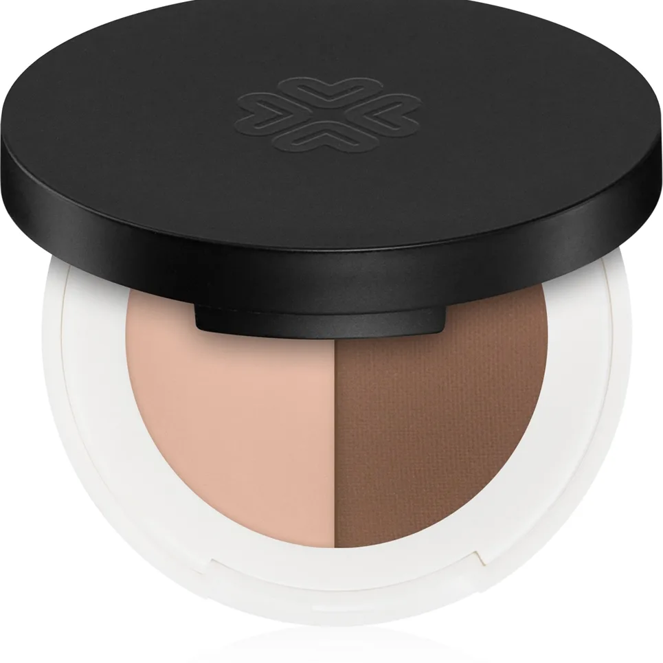 Lily Lolo Eyebrow Duo Palette för ögonbryn Skugga Medium 2 g
