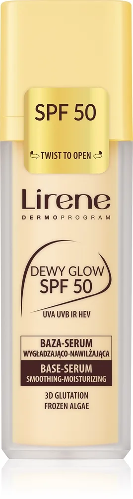 Lirene Base Dewy Glow kirkastava pohjustusseerumi SPF 50 30 ml