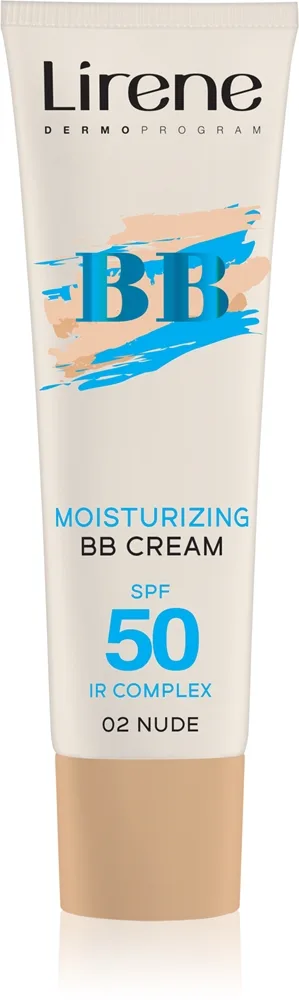 Lirene BB Fugtgivende BB creme SPF 50 Skygge 02 Nude 30 ml