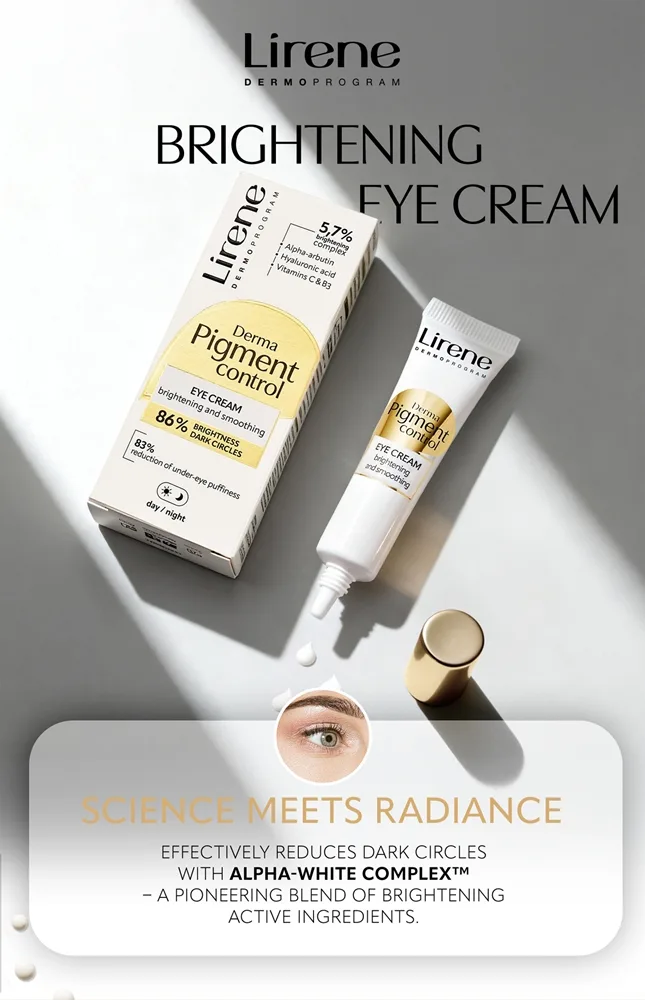 Lirene Derma Pigment Control Brightening Eye Cream Smoothing and Brightening Eye Cream 15 ml