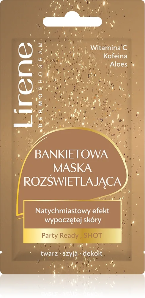 Lirene Face Mask Party Ready Shot Lystergivande mask 8 ml