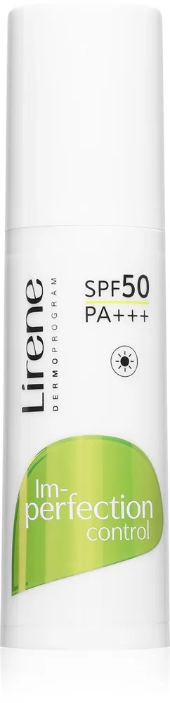 Lirene Im-perfection Control Day Cream SPF 50 suojaava päivävoide rasvoittuvalle ja sekaiholle SPF 50 40 ml