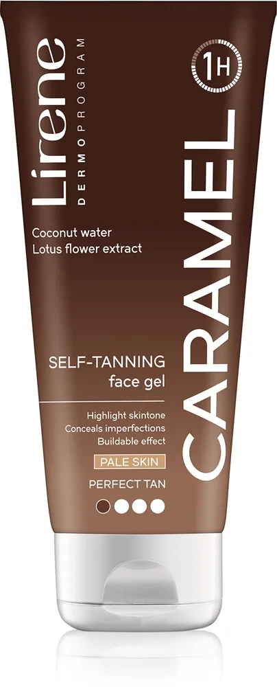 Lirene Perfect Tan itseruskettava geeli kasvoille 75 ml