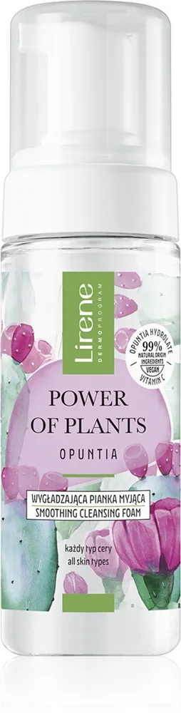 Lirene Power of Plants Opuntia Milt rengörande skum med lindrande effekt 150 ml
