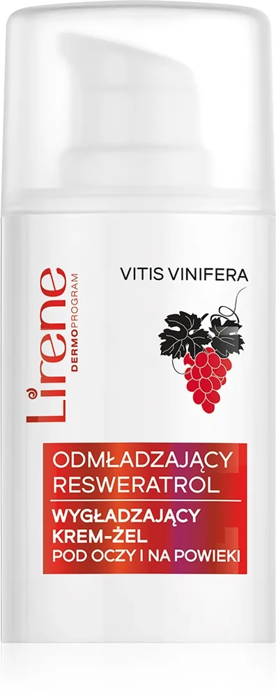 Lirene Rejuvenating Care Resveratrol Smoothing Eye & Eyelid Cream-Gel nuorentava silmänympärysvoide turvotuksen ja tummien silmänalusten ehkäisyyn 15