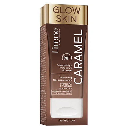 Lirene Self Tanning Face Cream-Serum Caramel - 50 ml.