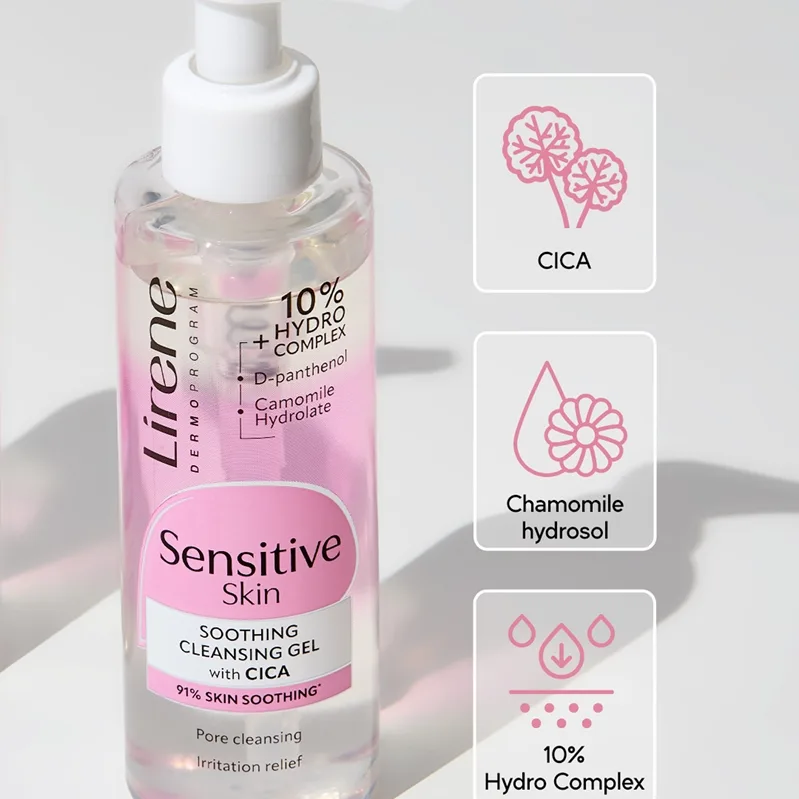 Lirene Sensitive skin Micellärt gel för känslig hud 145 ml