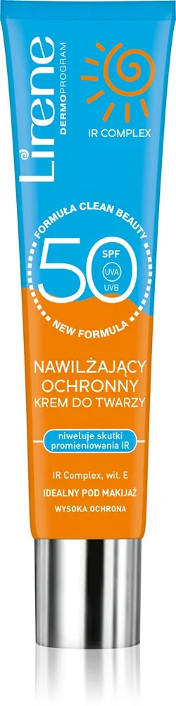 Lirene Sun care kosteuttava ja suojaava päivävoide kasvoille SPF 50 40 ml