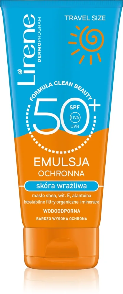 Lirene Sun care rauhoittava ja suojaava emulsio herkälle iholle SPF 50+ 90 ml