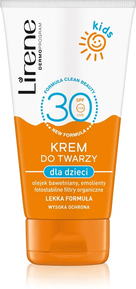 Lirene Sun care aurinkosuojavoide kasvoille lapsille SPF 30 50 ml