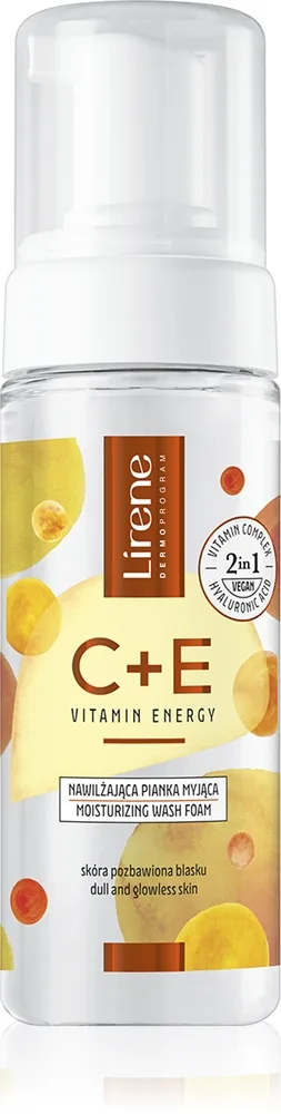 Lirene Vitamin Energy C+E Återfuktande reningsskum Med vitaminer C och E 150 ml