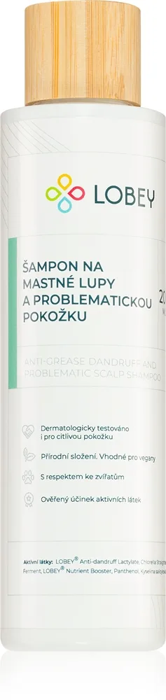 Lobey Hair Care shampoo rasvaiselle päänahalle 200 ml