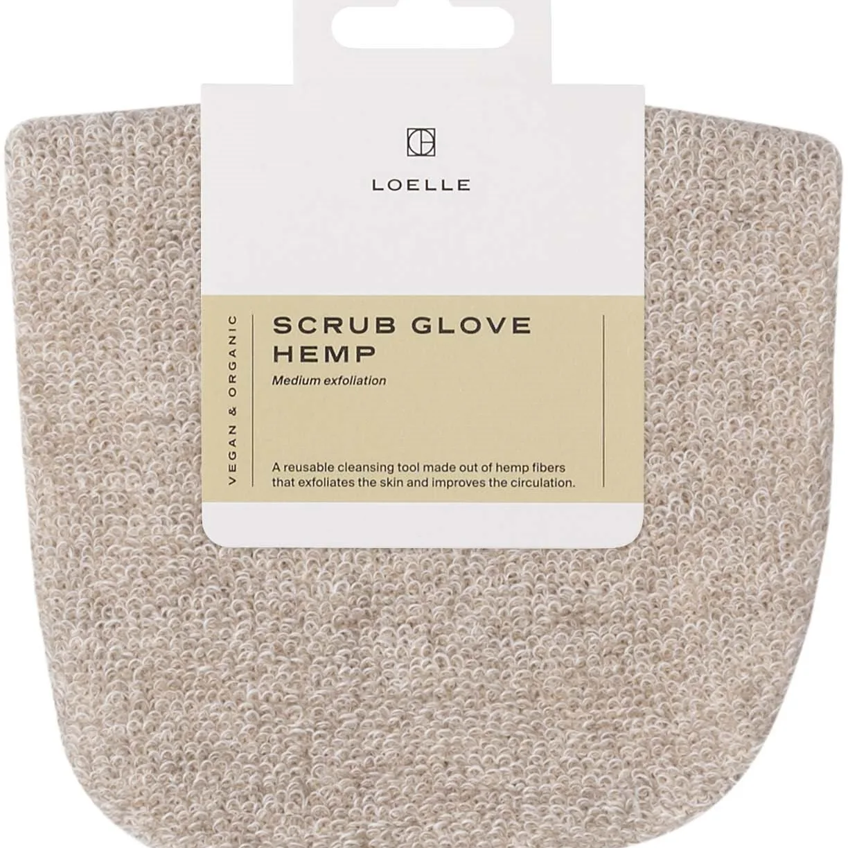 Loelle Scrub Glove Hemp