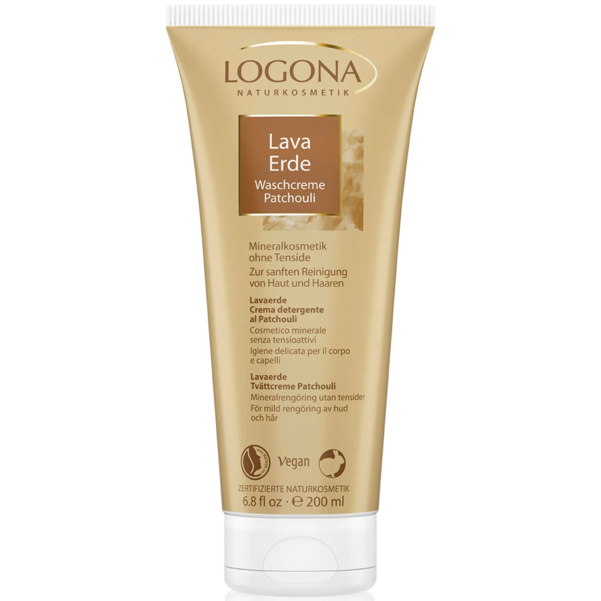 Logona Lava Erde Waschcreme Patchouli Duschkräm