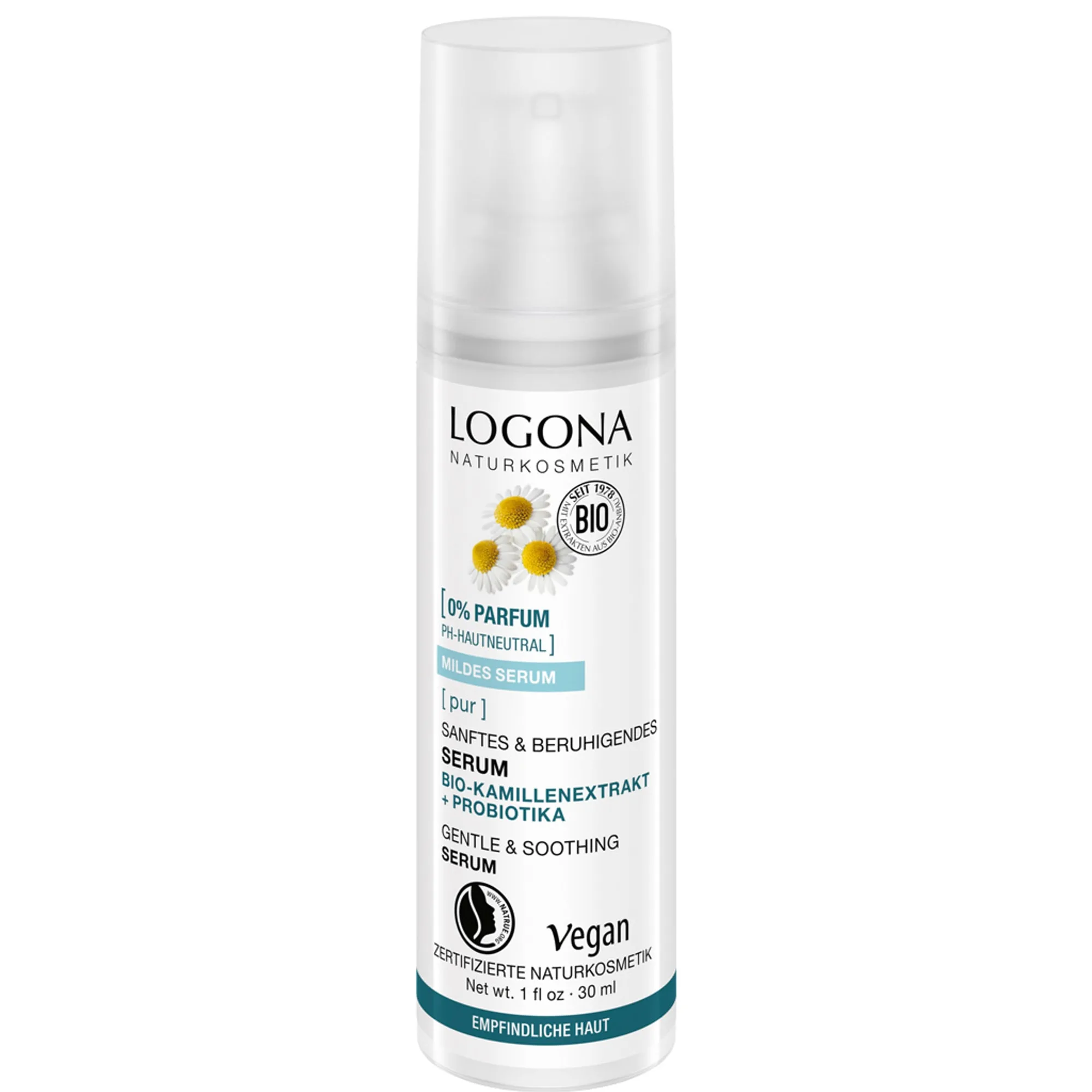 Logona PUR mild och lugnande Serum
