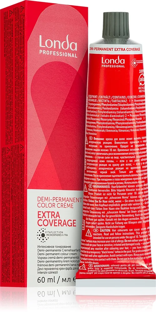 Londa Professional Demi-Permanent Color Demi-Permanent Color Creme hiusten puolikestoväri sävy 5/07 60 ml