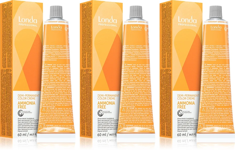 Londa Professional Demi-Permanent Color hiusväri edullinen pakkaus sävy 7/43 3 kpl