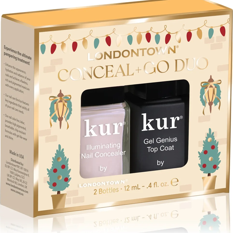 LONDONTOWN Conceal + Go Duo kit med nagellack Skugga Pink Holiday Edition
