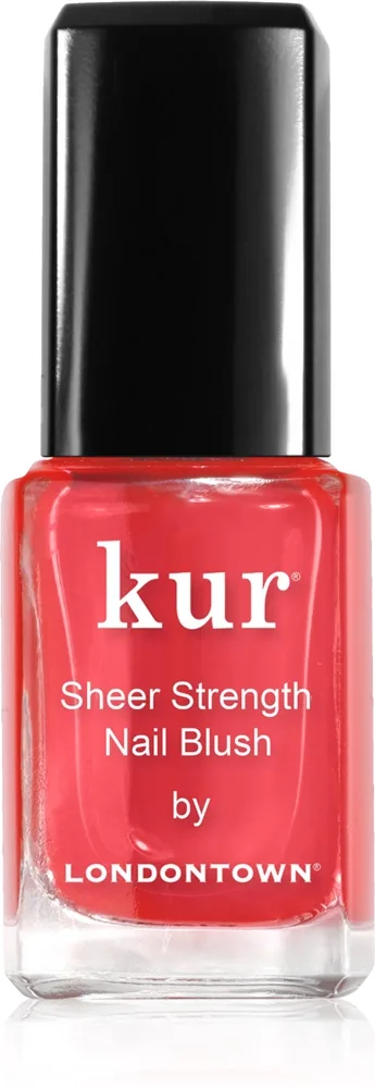 LONDONTOWN Kur Sheer Strength Nail Blush opstrammende og opfriskende tonet pleje til negle Skygge Poppy 12 ml