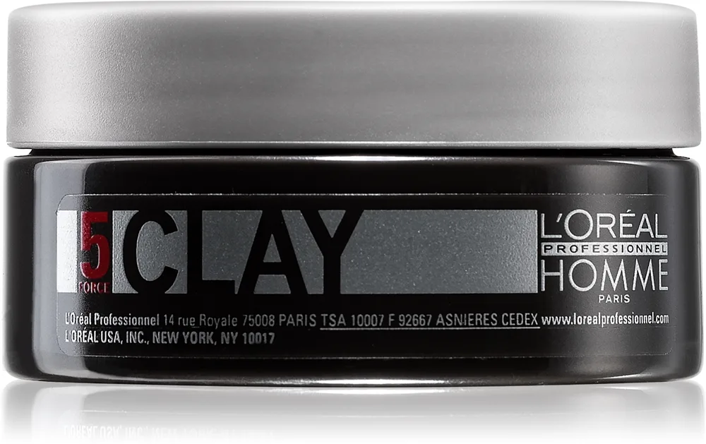 L’Oréal Professionnel Homme 5 Force Clay Modellerande lera Starkt åtstramande 50 ml