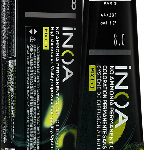 L’Oréal Professionnel Inoa Permanent hårfärgningsmedel Ammoniak-fri Skugga 8.0 60 ml