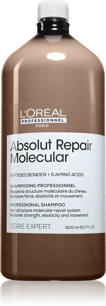 L’Oréal Professionnel Serie Expert Absolut Repair Molecular Stärkande schampo för skadat hår 1500 ml